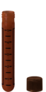 Tubo roscado, 5 ml, (LxØ): 75 x 13 mm, fondo redondo, PP, cierre incluido, 1.000 unidades/bolsa