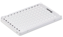 Plaque PCR demi-jupe, 96 puits, blanc, Low profile, 100 µl, PCR Performance Tested, PP