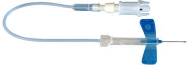 Agulha de Safety-Multifly®, 23G x 3/4'', azul, comprimento do tubo flexível: 200 mm, 1 unid./blister
