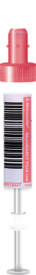 S-Monovette® GlucoEXACT FC, 3,1 ml, bouchon rose, (L x Ø) : 75 x 13 mm, avec étiquette plastique pré-codé, pré-code à barres avec plage de numéros uniques à 8 chiffres et préfixe à 3 chiffres