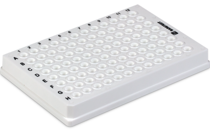 Plaque PCR jupe intégrale, 96 puits, blanc, Low profile, 100 µl, PCR Performance Tested, PP
