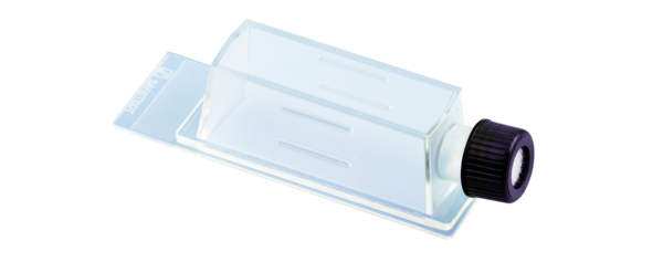 Cámara de cultivo celular x-well, frasco, en portaobjetos PCA, marco despegable