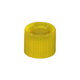 Schraubverschluss, gelb, passend für Röhren Ø 16-16,5 mm
