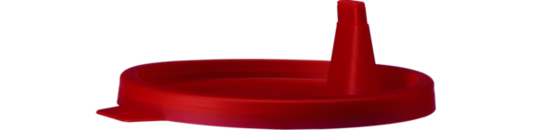Schnappdeckel, mit Ausgießer, PE, rot, 1.000 Stück/Beutel