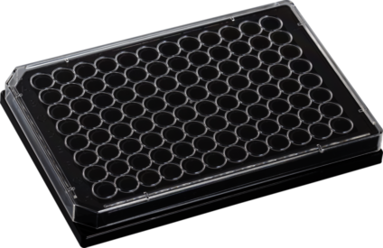 lumox® multiwell, Plaque de culture cellulaire, avec film de fond, 96 puits, 4 pièce(s)