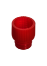 Bouchon pression, rouge, compatible avec tubes Ø 12 mm