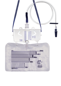 Urine measuring system, 2 l, with anti-reflux valve, exchange bag 2,000 ml, sterile
