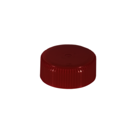 Schraubverschluss, rot, passend für Röhren Ø 28 mm