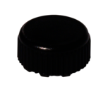Tapón de rosca, negra, adecuada para microtubo roscado