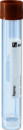 Tube pour recueil de selles, avec cuillère, bouchon à vis, (L x Ø) : 101 x 16,5 mm, transparent