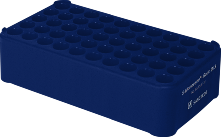 Block Rack D13, Ø orificio: 13 mm, 5 x 10, azul