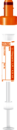 S-Monovette® Héparine de lithium LH, liquide, 4,9 ml, bouchon orange, (L x Ø) : 90 x 13 mm, avec étiquette papier