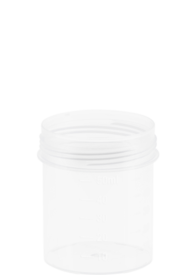 Vaso multiuso, 70 ml, (LxØ): 55 x 44 mm, para tapón de rosca 45mm, graduada, PP, translúcido