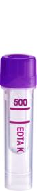 Microvette® 500 EDTA K3E, faible plomb, 500 µl, bouchon violet, fond plat