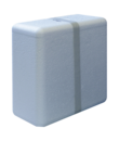 Polystyrene container, suitable as outer packaging for cool transport