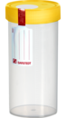 Becher multi-usage, 500 ml, (L x Ø) : 150 x 70 mm, gradué(e), PP, transparent, avec étiquette de sécurité