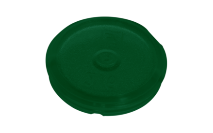 Plaquitas de codificación, verde, PP, adecuada para tapones de rosca 65.712.xxx