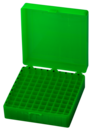 Caja de almacenamiento, tapa con bisagras, PP, dimensión modular: 10 x 10, para 100 recipientes