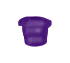 Tapón, violeta, adecuada para tubos Ø 10-17 mm