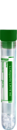 Probenröhre, Lithium Heparin LH, 4 ml, Verschluss grün, (LxØ): 75 x 12 mm, mit Papieretikett