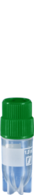 CryoPure tubes, 1.2 ml, QuickSeal screw cap, green