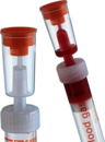 Purga de ar para Monovette® para gases sanguíneos, transparente/laranja, comprimento: 24,5 mm
