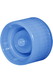 Bouchon à vis d’archivage, bleu clair, compatible avec tubes Ø 15,3 mm