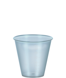 Medicine cup, 50 ml, (LxØ): 54 x 55 mm, graduated, PP, transparent