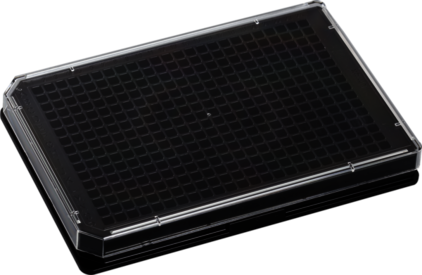 lumox® multiwell, Plaque de culture cellulaire, avec film de fond, 384 puits, 4 pièce(s)
