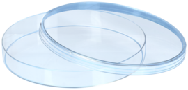 Placa de Petri, 150 x 20 mm, transparente, con relieves de aireación