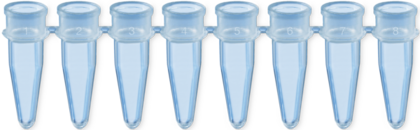 Tira 8 recipientes PCR, 200 µl, PCR Performance Tested, transparente, PP