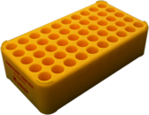 Block Rack D13, Ø Öffnung: 13 mm, 5 x 10, gelb