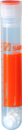 Sample tube, Lithium heparin LH, 10 ml, cap orange, (LxØ): 95 x 16.8 mm, with print