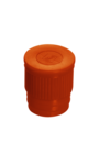 Bouchon pression, orange, compatible avec tubes Ø 16-17 mm
