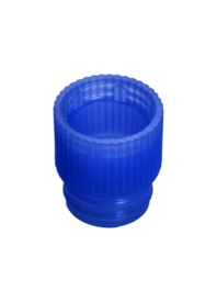 Bouchon pression, bleu, compatible avec tubes Ø 13 mm