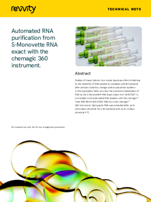 Application Note chemagic™ Total RNA 9k Kit H24