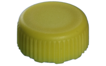 Screw cap, yellow, suitable for screw cap micro tubes
