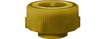Bouchon à vis, jaune, compatible avec récipients d’expédition 126 x 30 mm