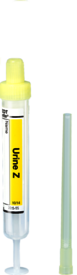 Urin-Monovette®, Z, 8,5 ml, Verschluss gelb, (LxØ): 92 x 15 mm, 64 Stück/Beutel