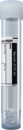 Tubo de muestras, Suero CAT, 10 ml, cierre blanco, (LxØ): 101 x 16,5 mm, con etiqueta de papel