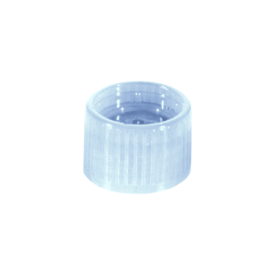 Schraubverschluss, transparent, passend für Röhren Ø 15,3 mm