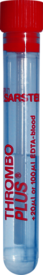 Thrombo Plus®, 2 ml, bouchon rouge, (L x Ø) : 75 x 11,5 mm, avec aplat