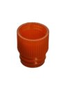 Bouchon pression, orange, compatible avec tubes Ø 13 mm