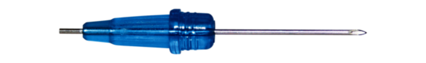 Microcânula, 23G x 3/4'', azul, 1 unid./blister