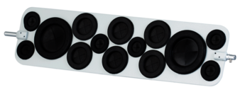 Rotor de placas, para 2 Tubos de até 35 mm de Ø e 6 tubos de até 20 mm de Ø e 6 tubos de até 12,5 mm de Ø, para SARMIX® M 2000