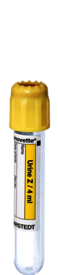 V-Monovette® Urin, 4 ml, Verschluss gelb, (LxØ): 75 x 13 mm, 50 Stück/Beutel