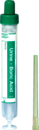 Monovette® para urina, Ácido bórico, 10 ml, tampa verde, (CxØ): 102 x 15 mm, 1 unid./blister