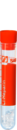 Tube à échantillon, Héparine de lithium LH, 4,5 ml, bouchon orange, (L x Ø) : 75 x 13 mm, avec aplat
