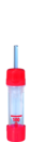 Microvette® 100 EDTA K3, 100 µl, tampa vermelha, fundo plano