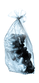 Disposal bags, 7 l, (LxW): 500 x 300 mm, PP, transparent, without print